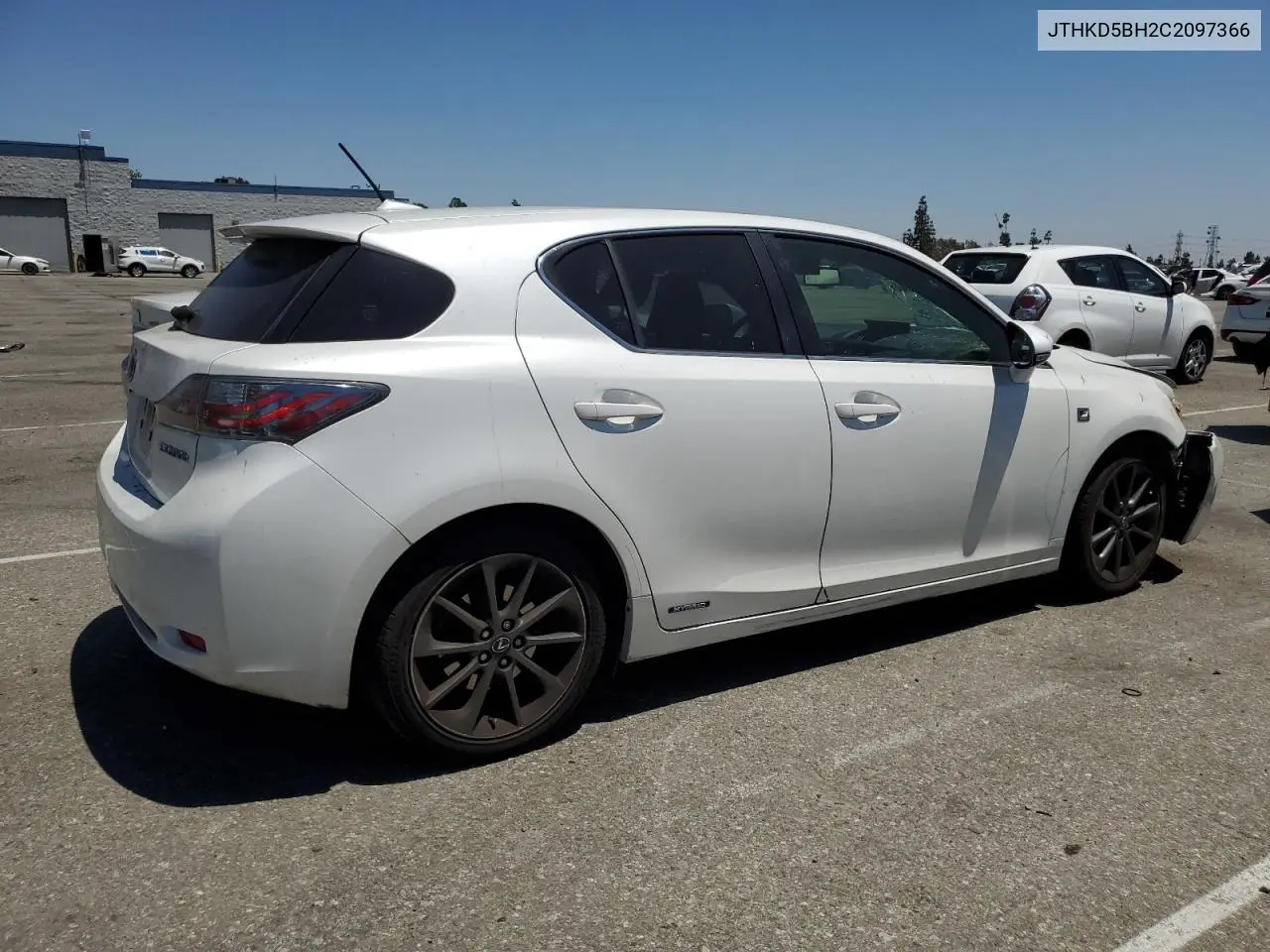 2012 Lexus Ct 200 VIN: JTHKD5BH2C2097366 Lot: 63126515
