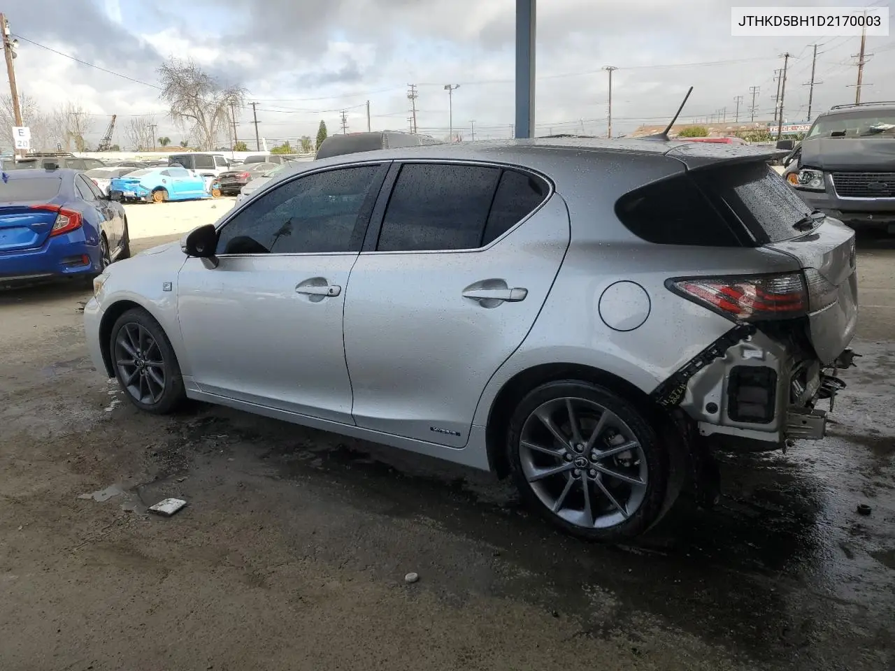 2013 Lexus Ct 200 VIN: JTHKD5BH1D2170003 Lot: 47608365