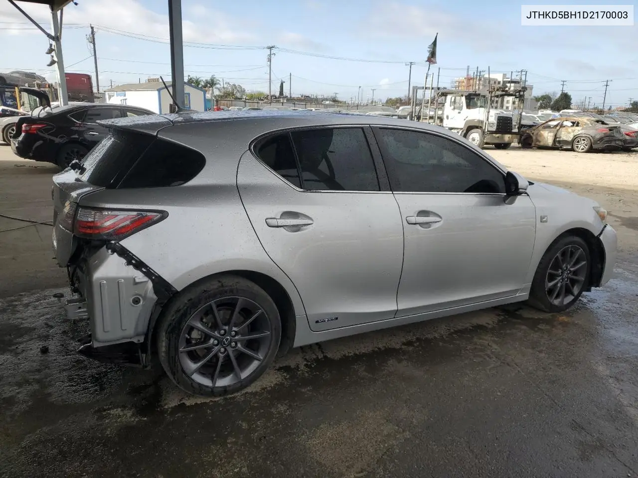 2013 Lexus Ct 200 VIN: JTHKD5BH1D2170003 Lot: 47608365