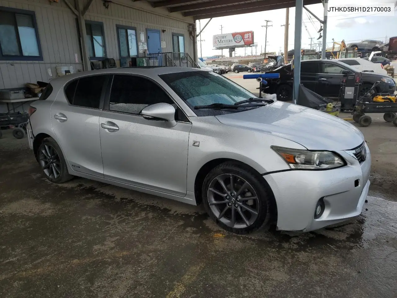 2013 Lexus Ct 200 VIN: JTHKD5BH1D2170003 Lot: 47608365