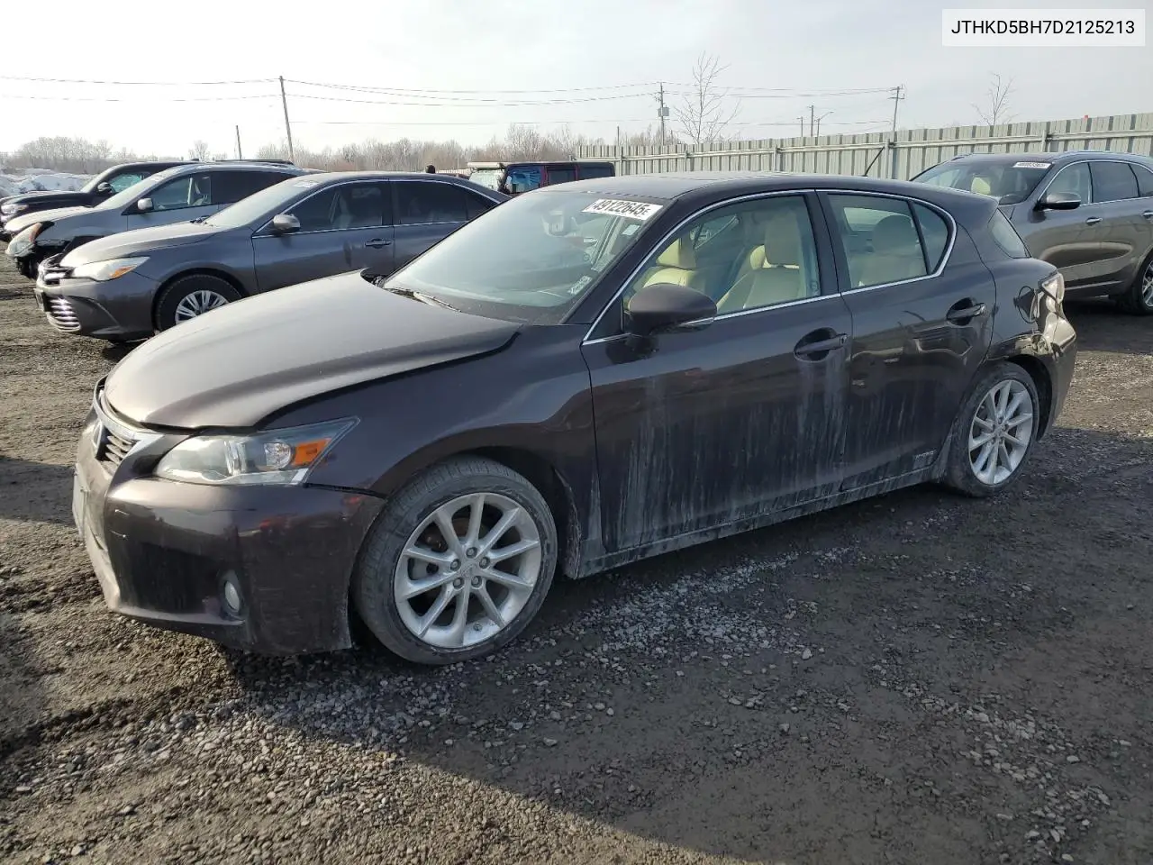 2013 Lexus Ct 200 VIN: JTHKD5BH7D2125213 Lot: 49122645