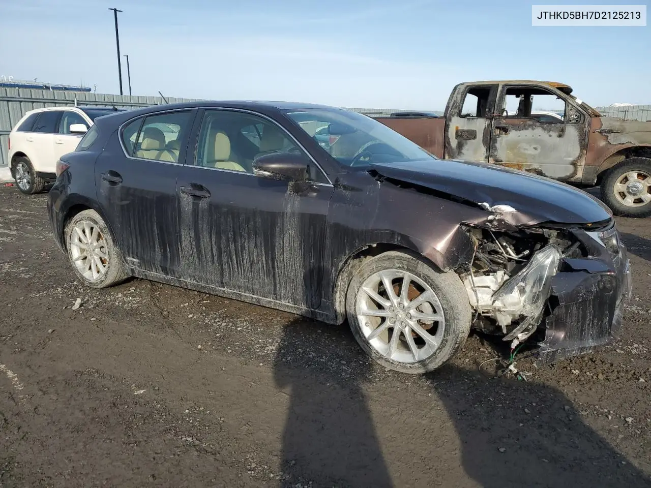 2013 Lexus Ct 200 VIN: JTHKD5BH7D2125213 Lot: 49122645