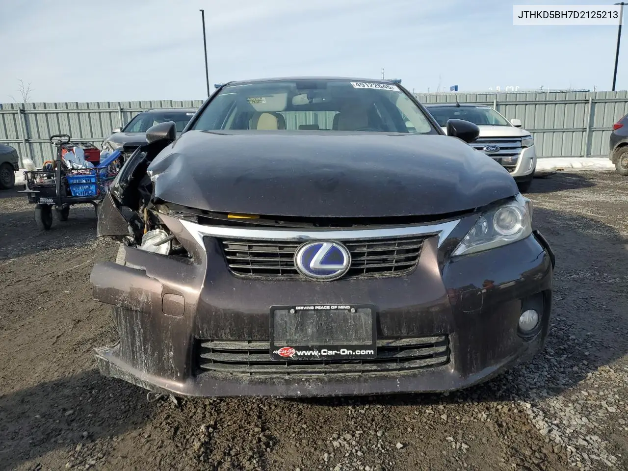 2013 Lexus Ct 200 VIN: JTHKD5BH7D2125213 Lot: 49122645