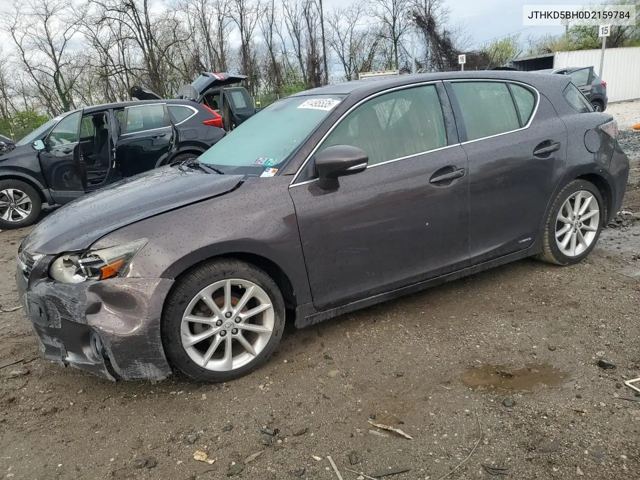 2013 Lexus Ct 200 VIN: JTHKD5BH0D2159784 Lot: 51495535