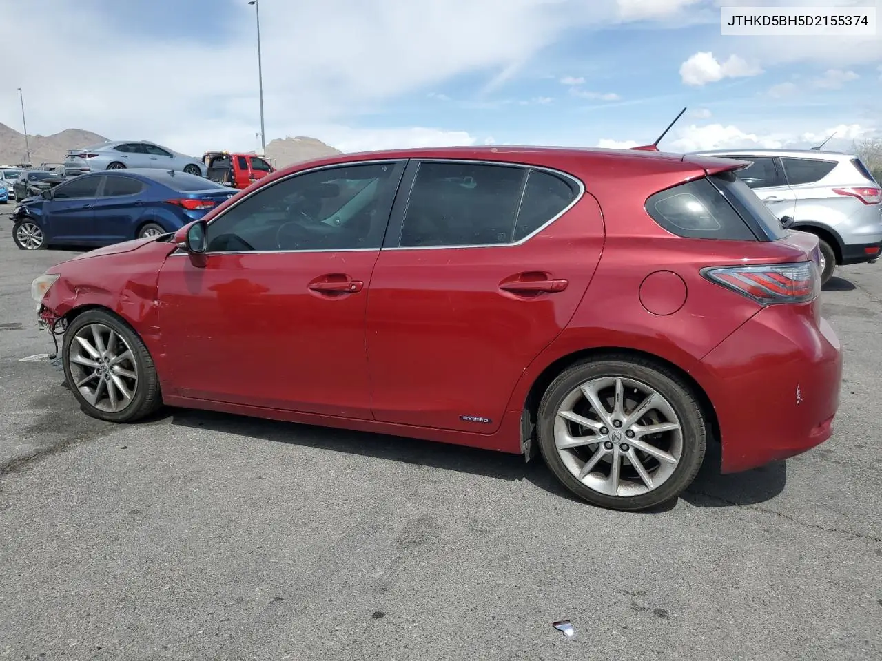 2013 Lexus Ct 200 VIN: JTHKD5BH5D2155374 Lot: 51545595