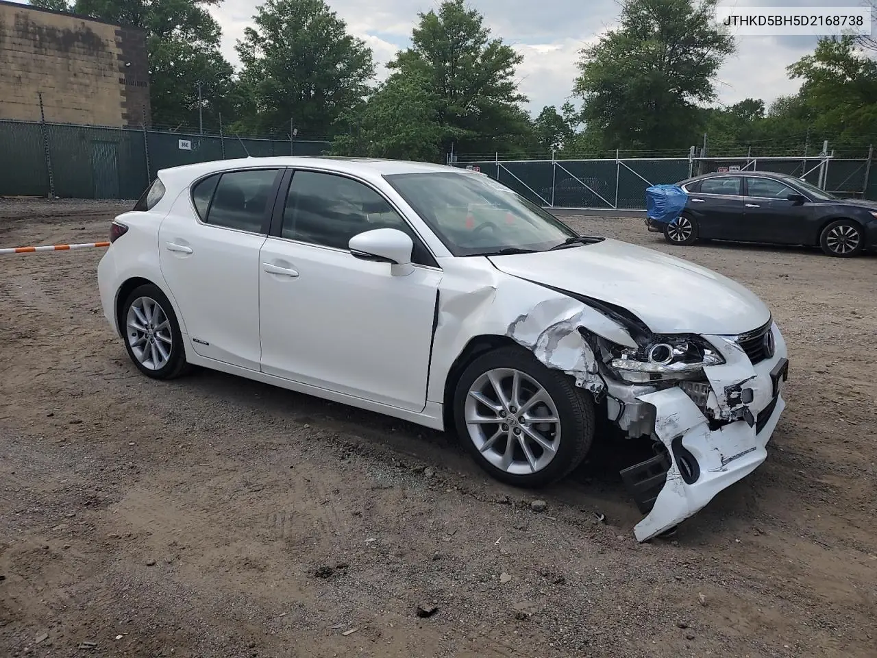 2013 Lexus Ct 200 VIN: JTHKD5BH5D2168738 Lot: 56362615