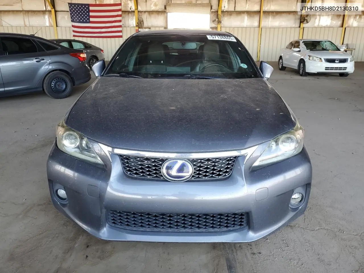 2013 Lexus Ct 200 VIN: JTHKD5BH8D2130310 Lot: 57138865