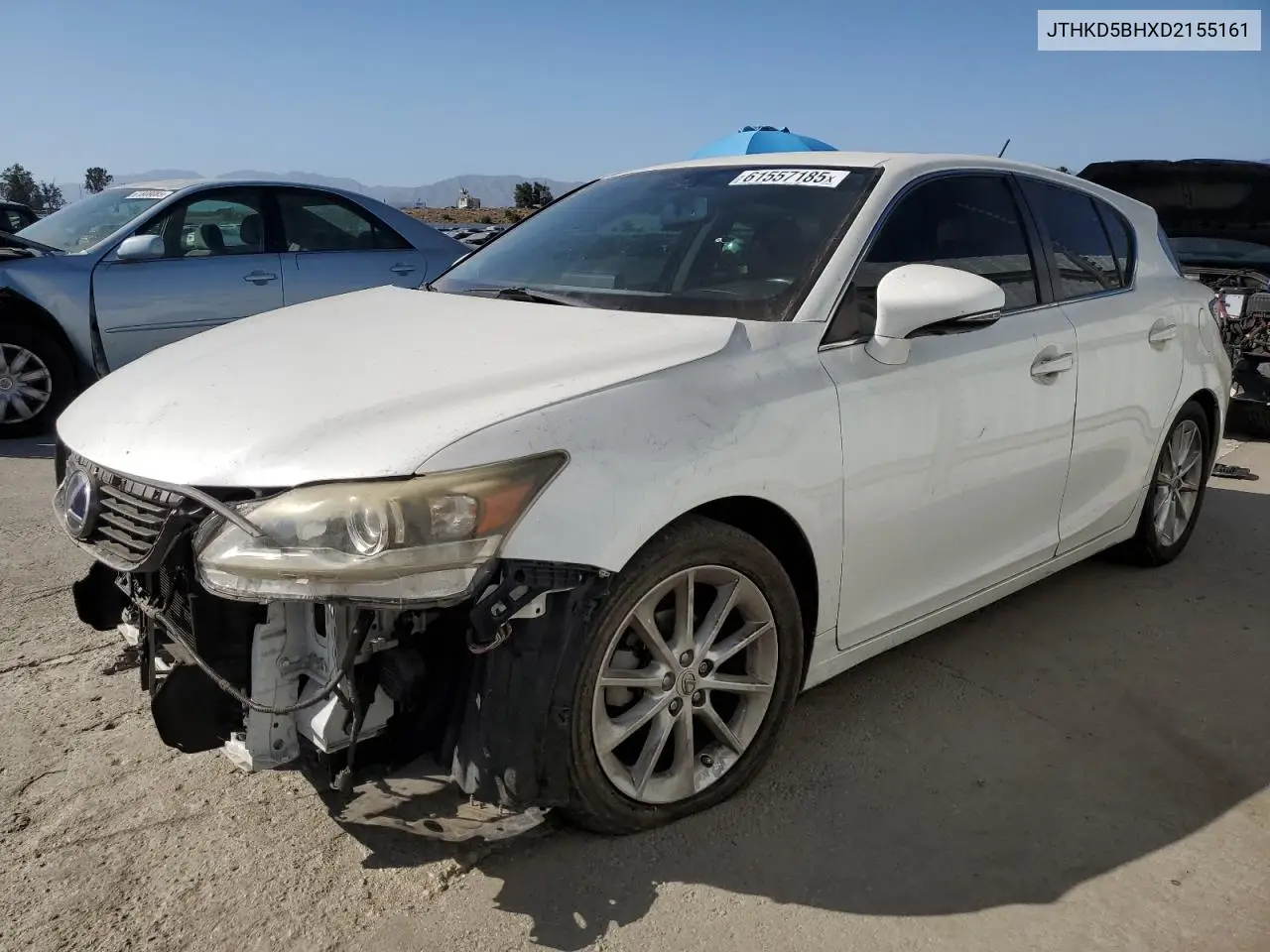 2013 Lexus Ct 200 VIN: JTHKD5BHXD2155161 Lot: 61557185