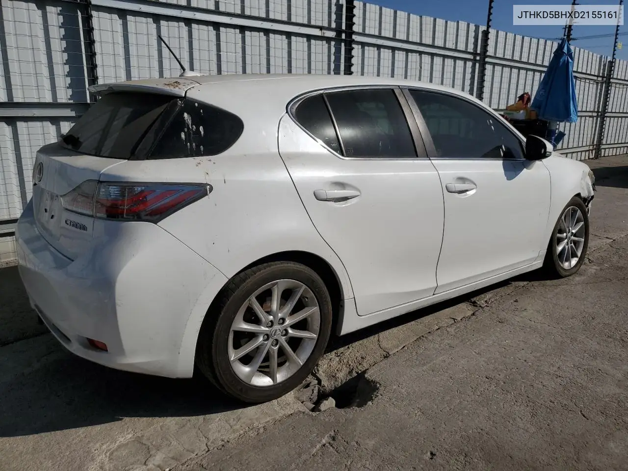 2013 Lexus Ct 200 VIN: JTHKD5BHXD2155161 Lot: 61557185