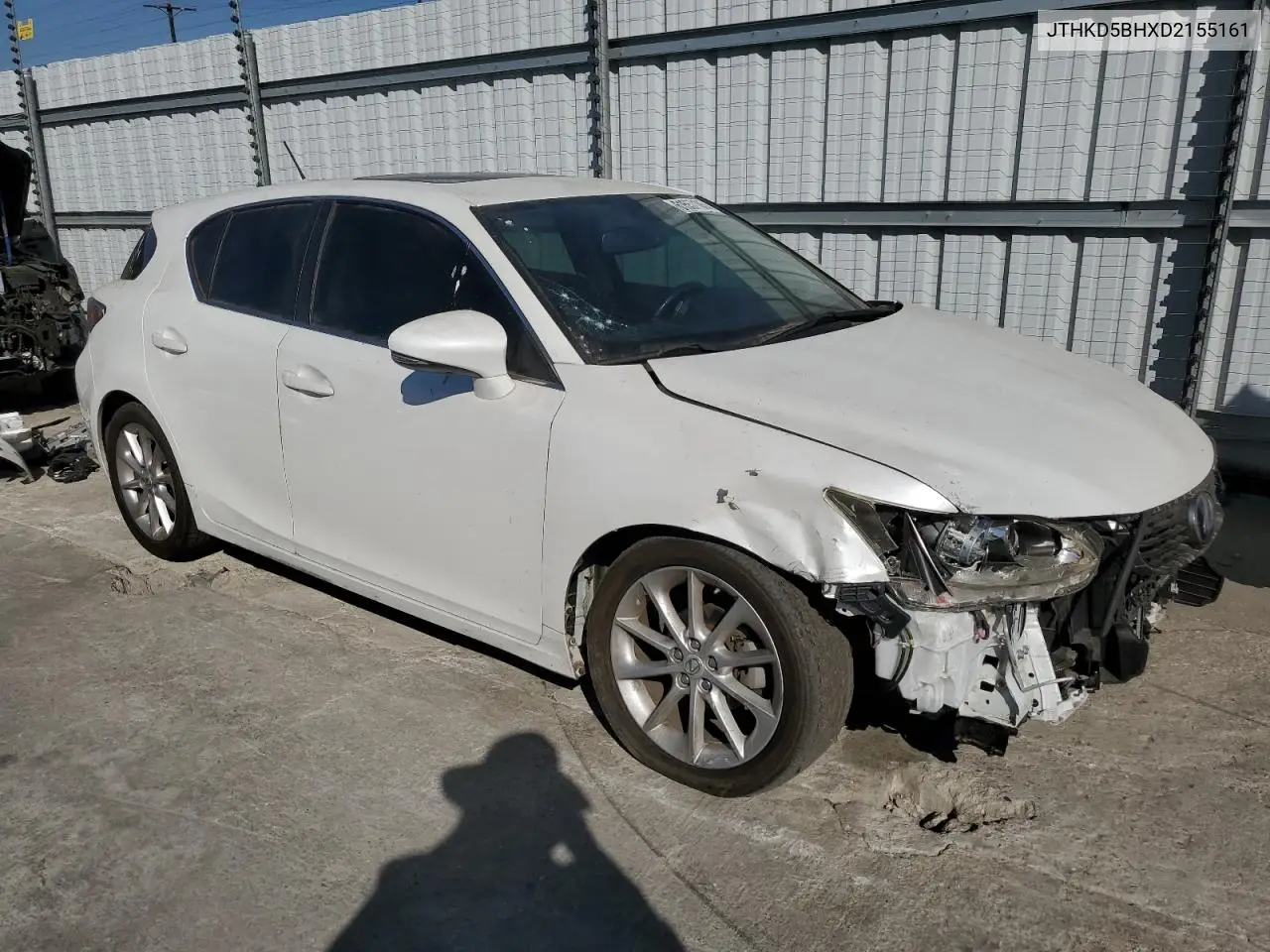 2013 Lexus Ct 200 VIN: JTHKD5BHXD2155161 Lot: 61557185
