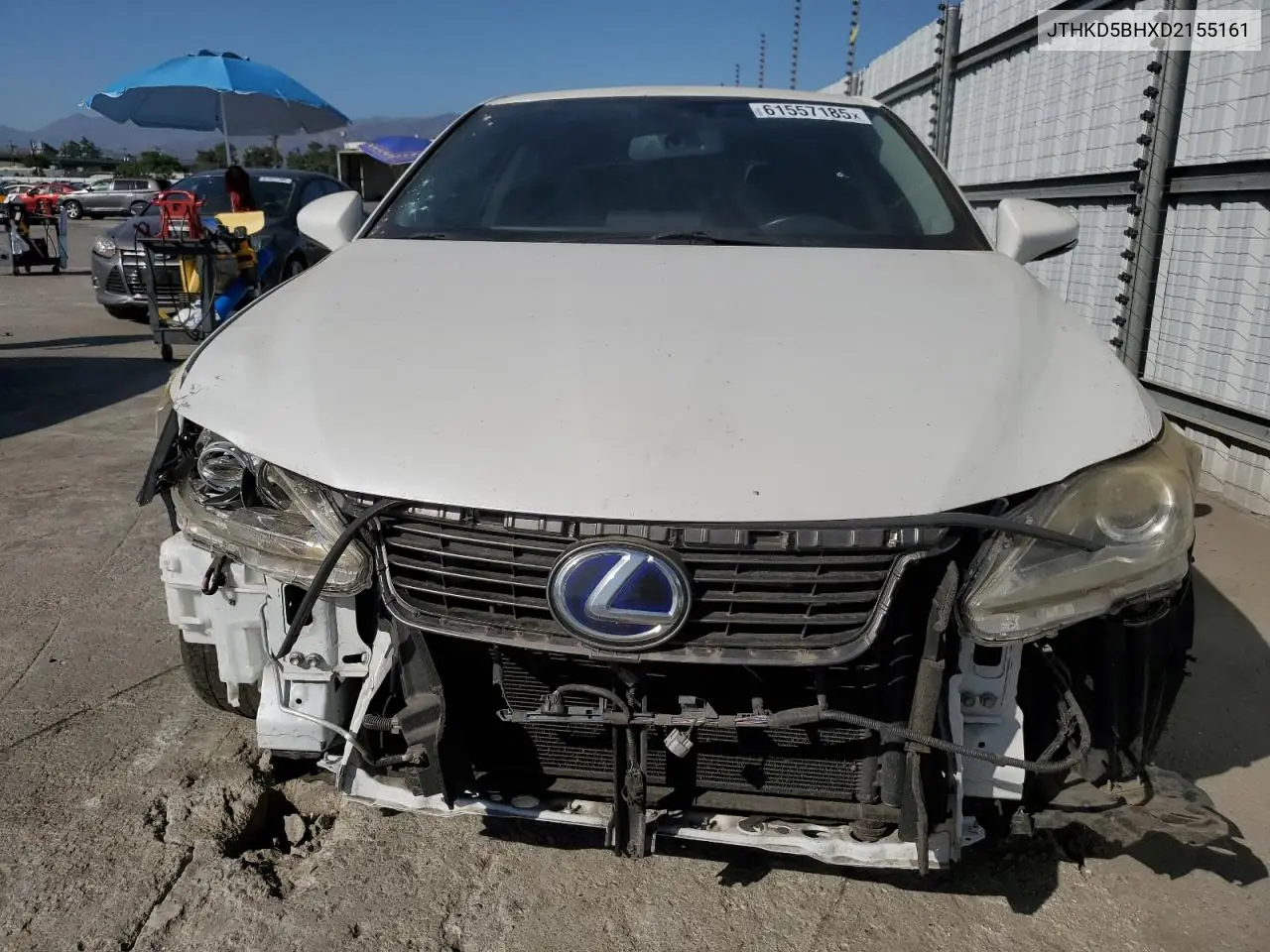 2013 Lexus Ct 200 VIN: JTHKD5BHXD2155161 Lot: 61557185