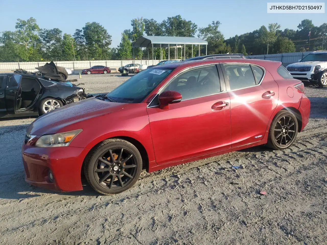 2013 Lexus Ct 200 VIN: JTHKD5BH7D2150497 Lot: 61992205