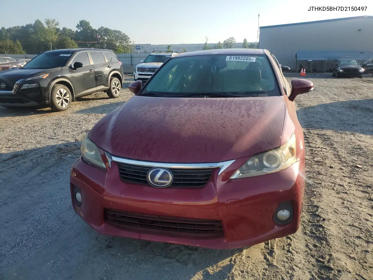 2013 Lexus Ct 200 VIN: JTHKD5BH7D2150497 Lot: 61992205