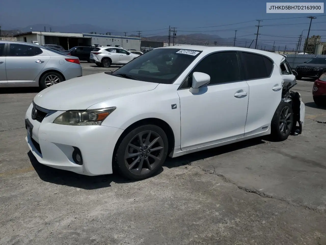 2013 Lexus Ct 200 VIN: JTHKD5BH7D2163900 Lot: 62172735