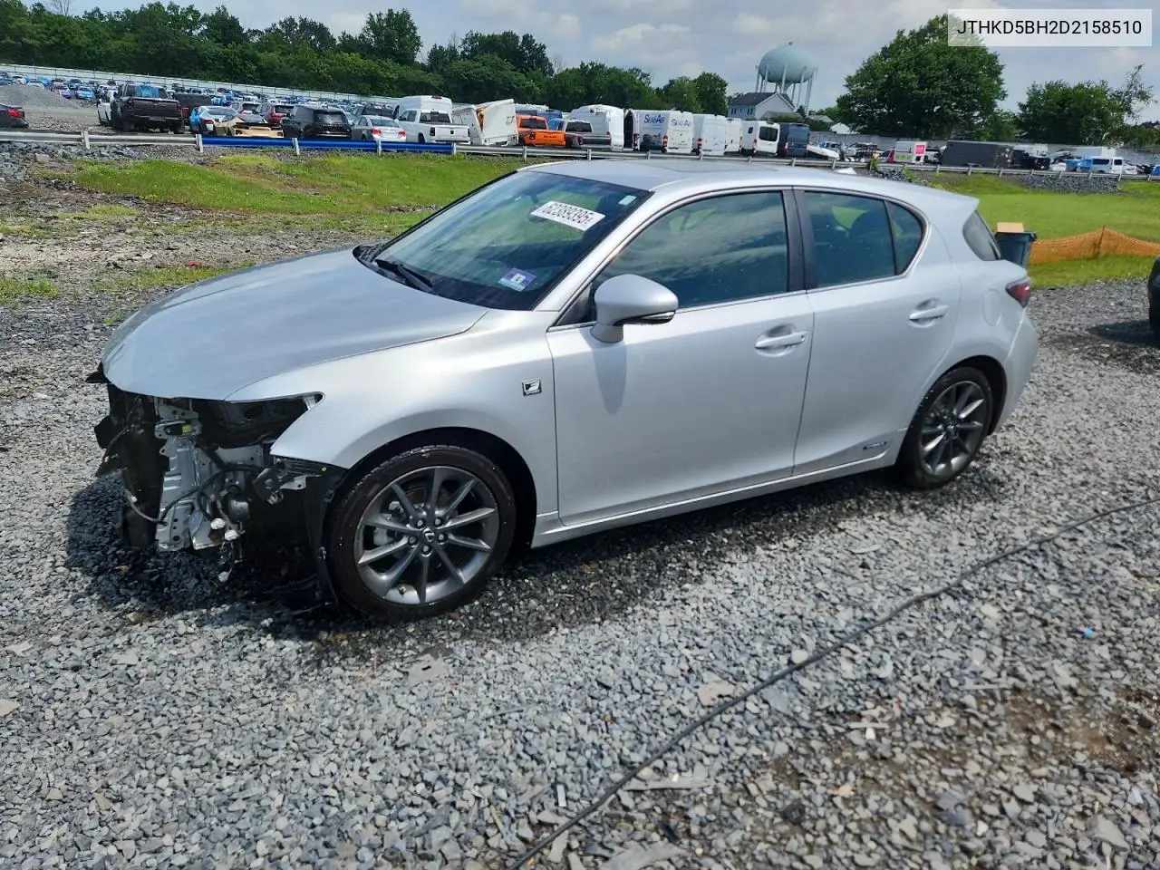 2013 Lexus Ct 200 VIN: JTHKD5BH2D2158510 Lot: 62389395