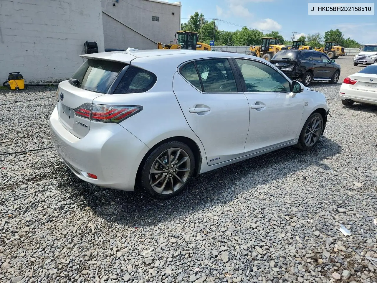 2013 Lexus Ct 200 VIN: JTHKD5BH2D2158510 Lot: 62389395