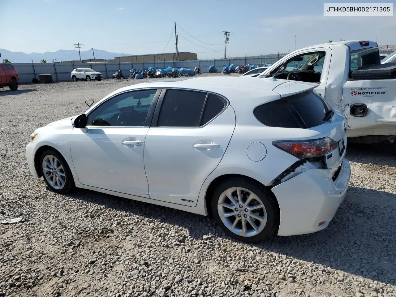 2013 Lexus Ct 200 VIN: JTHKD5BH0D2171305 Lot: 62963905