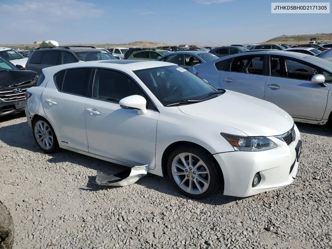 2013 Lexus Ct 200 VIN: JTHKD5BH0D2171305 Lot: 62963905