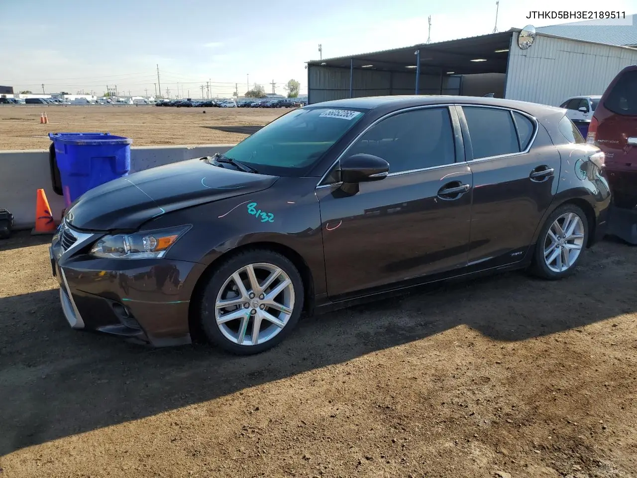 2014 Lexus Ct 200 VIN: JTHKD5BH3E2189511 Lot: 56052265