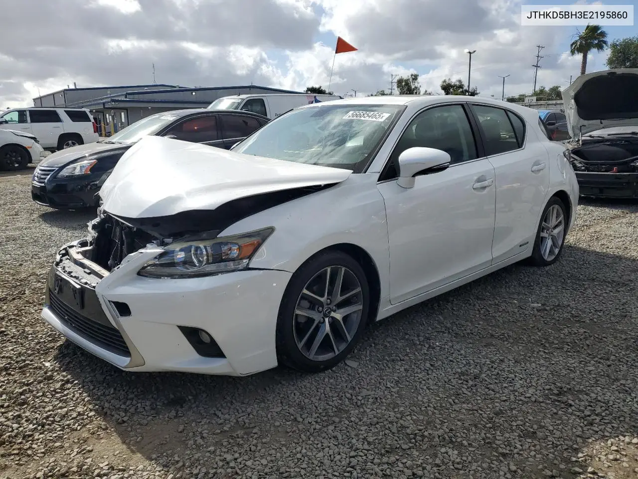 2014 Lexus Ct 200 VIN: JTHKD5BH3E2195860 Lot: 56685465