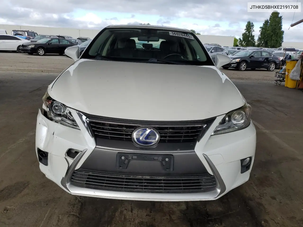 2014 Lexus Ct 200 VIN: JTHKD5BHXE2191708 Lot: 56928445