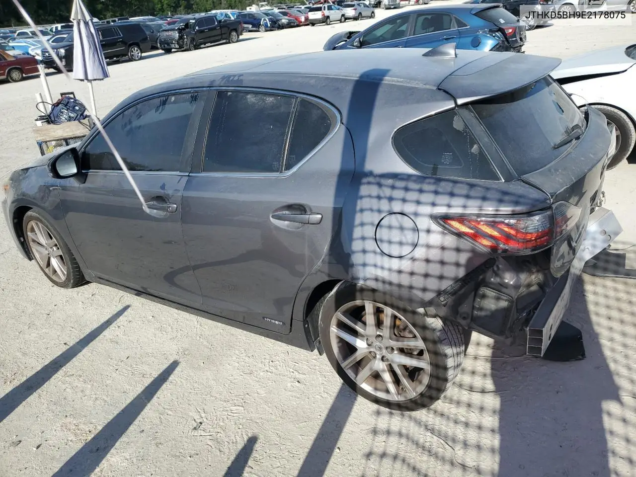 2014 Lexus Ct 200 VIN: JTHKD5BH9E2178075 Lot: 59468495