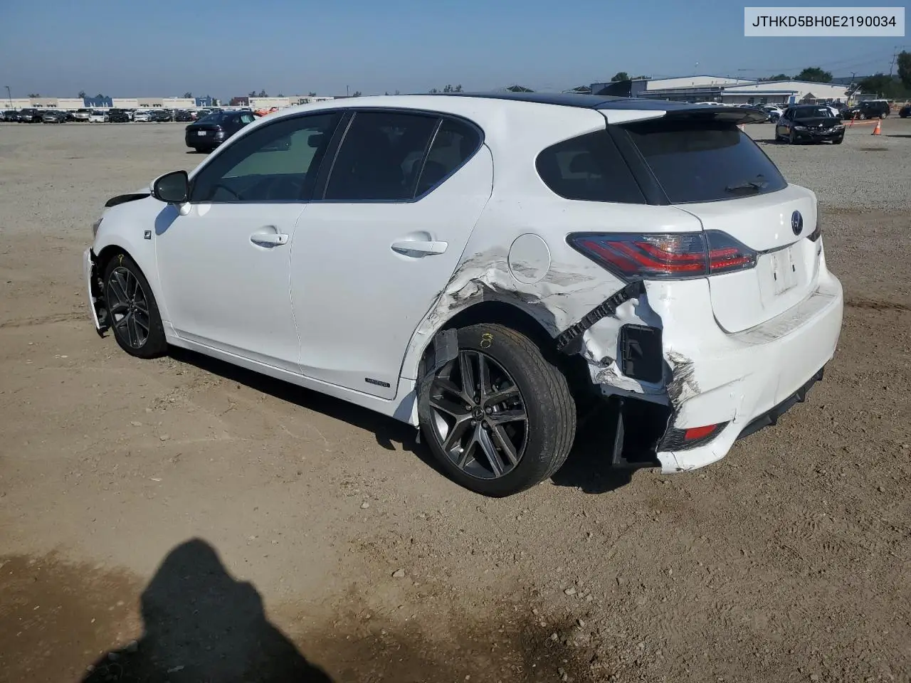 2014 Lexus Ct 200 VIN: JTHKD5BH0E2190034 Lot: 61309225