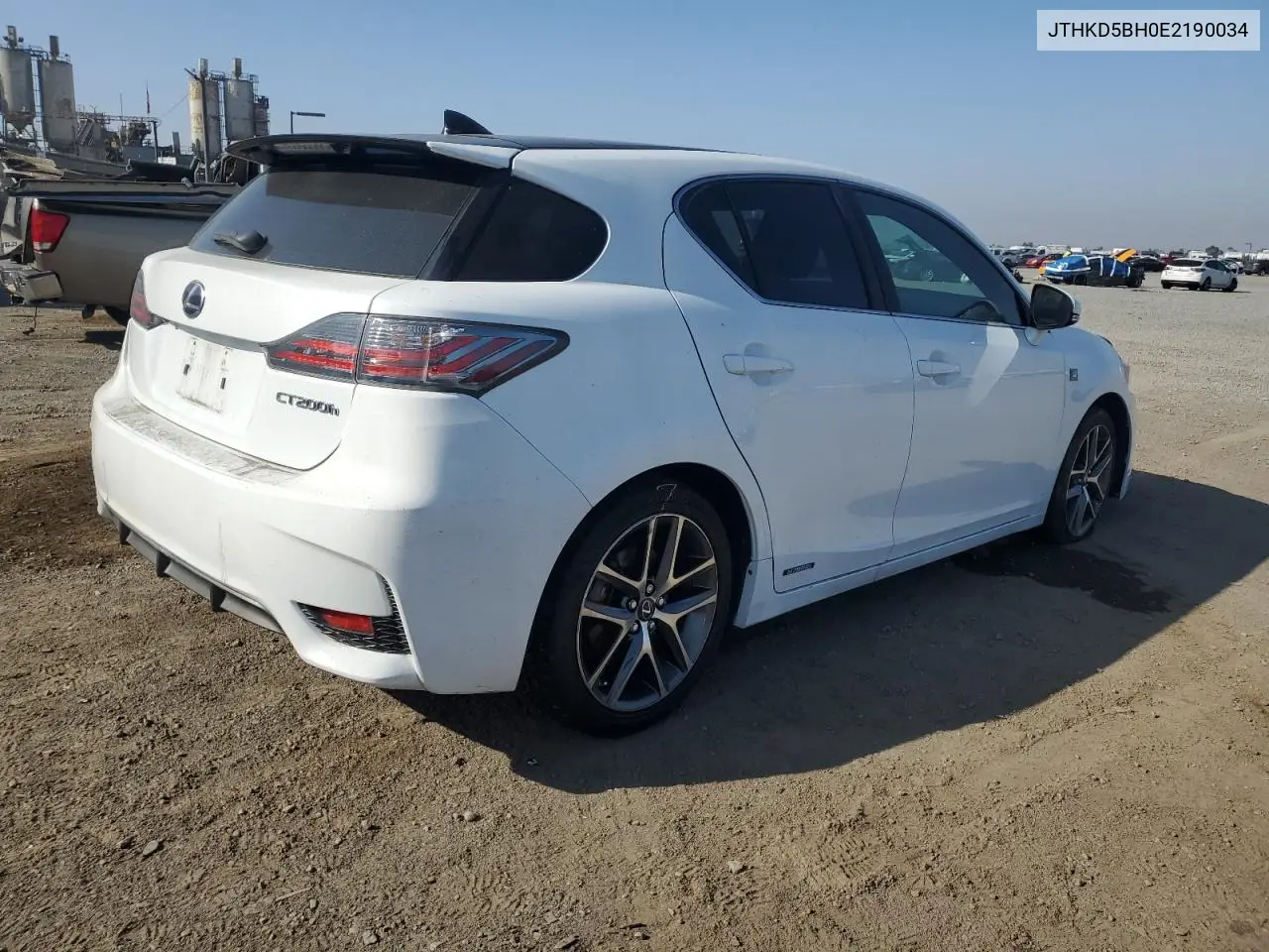 2014 Lexus Ct 200 VIN: JTHKD5BH0E2190034 Lot: 61309225