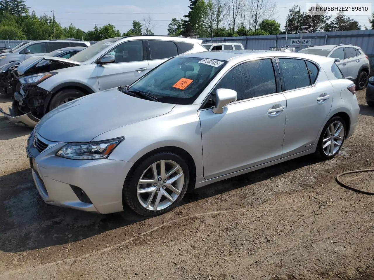 2014 Lexus Ct 200 VIN: JTHKD5BH2E2189810 Lot: 61560485
