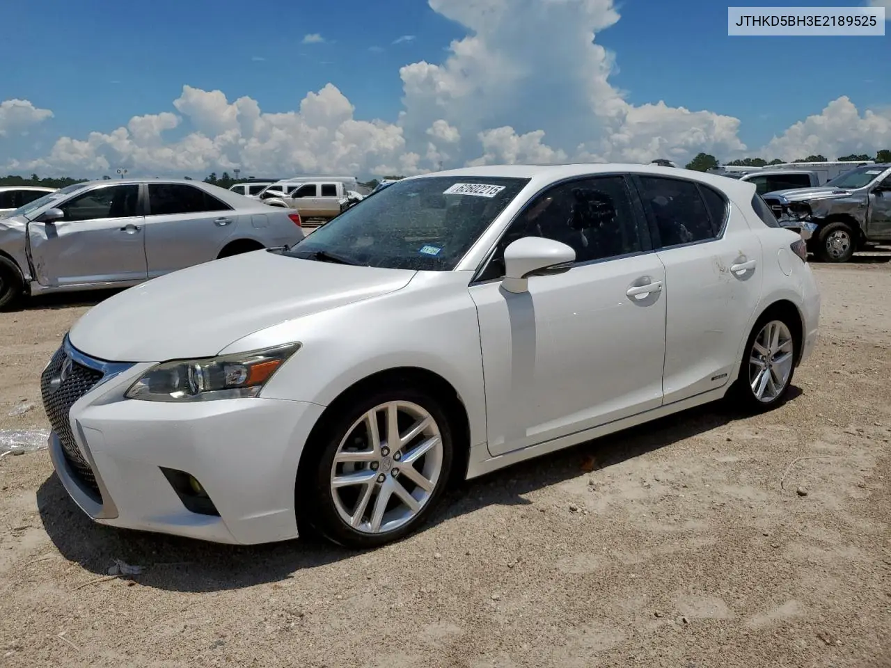 2014 Lexus Ct 200 VIN: JTHKD5BH3E2189525 Lot: 62602215