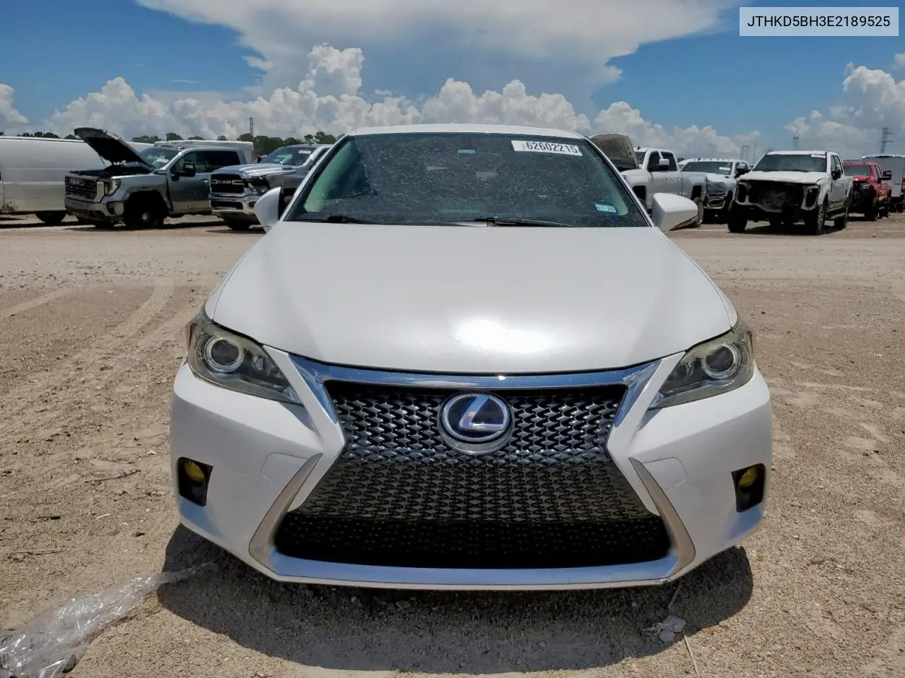 2014 Lexus Ct 200 VIN: JTHKD5BH3E2189525 Lot: 62602215