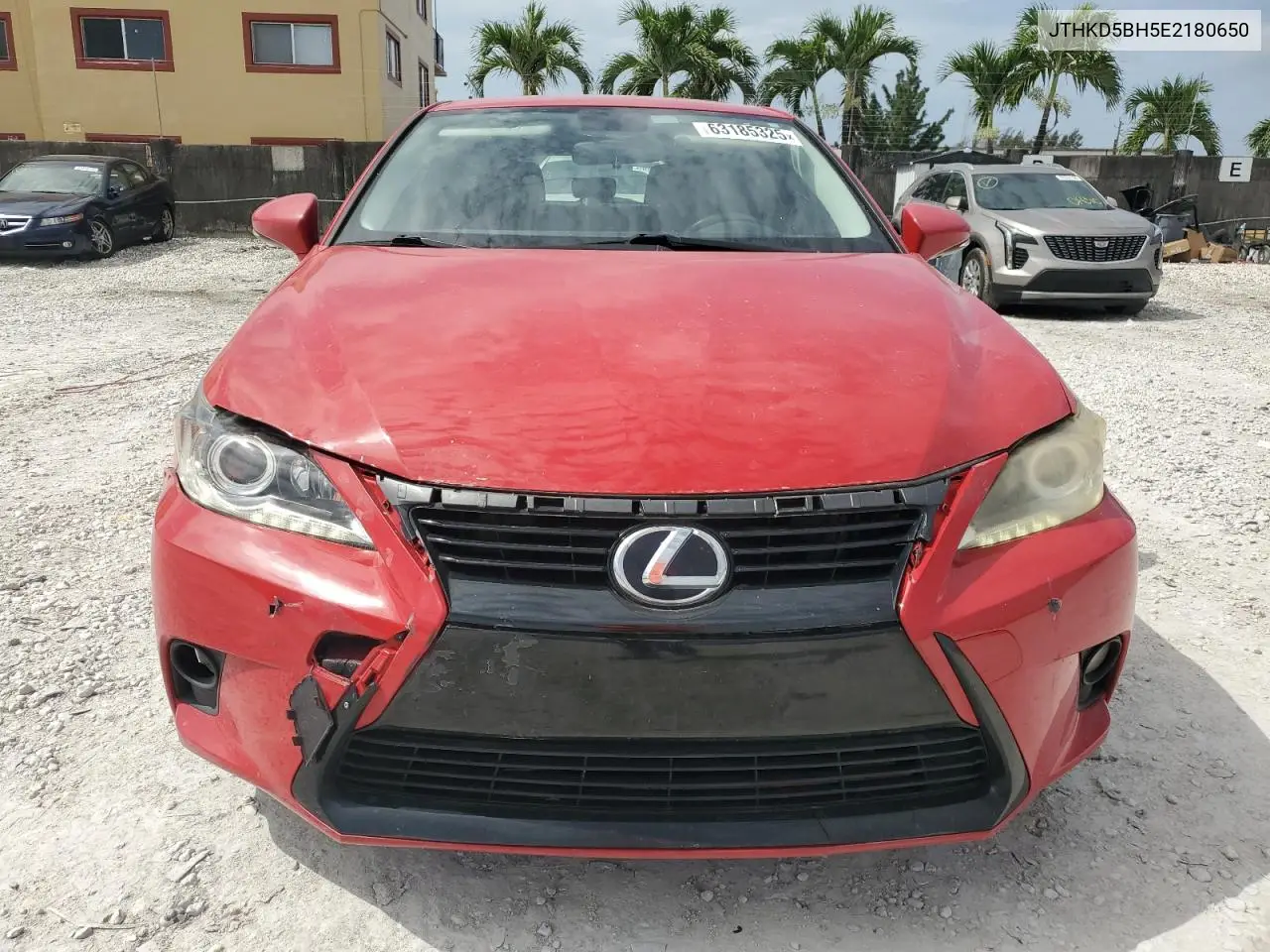 2014 Lexus Ct 200 VIN: JTHKD5BH5E2180650 Lot: 63185325