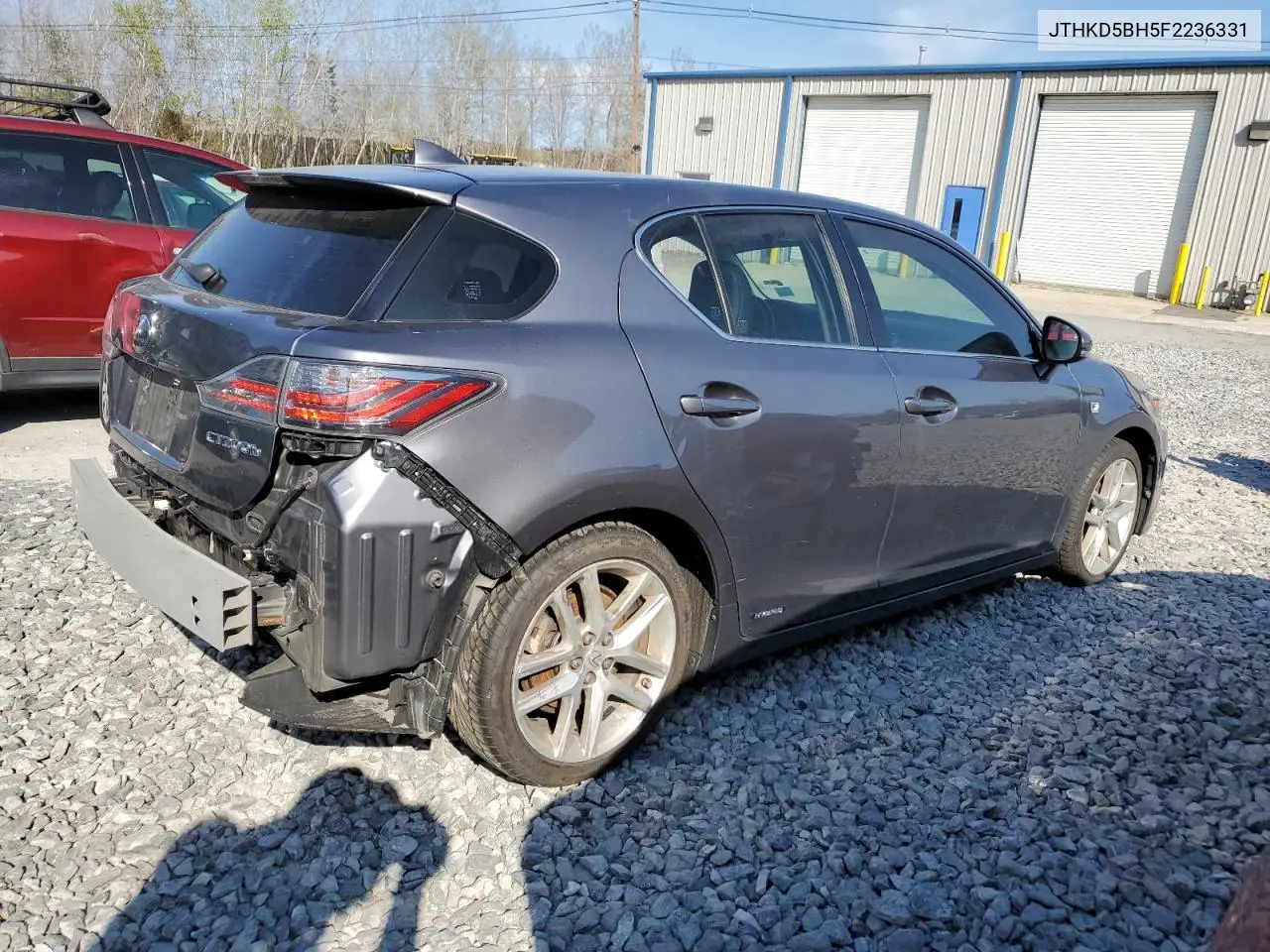 2015 Lexus Ct 200 VIN: JTHKD5BH5F2236331 Lot: 54050875