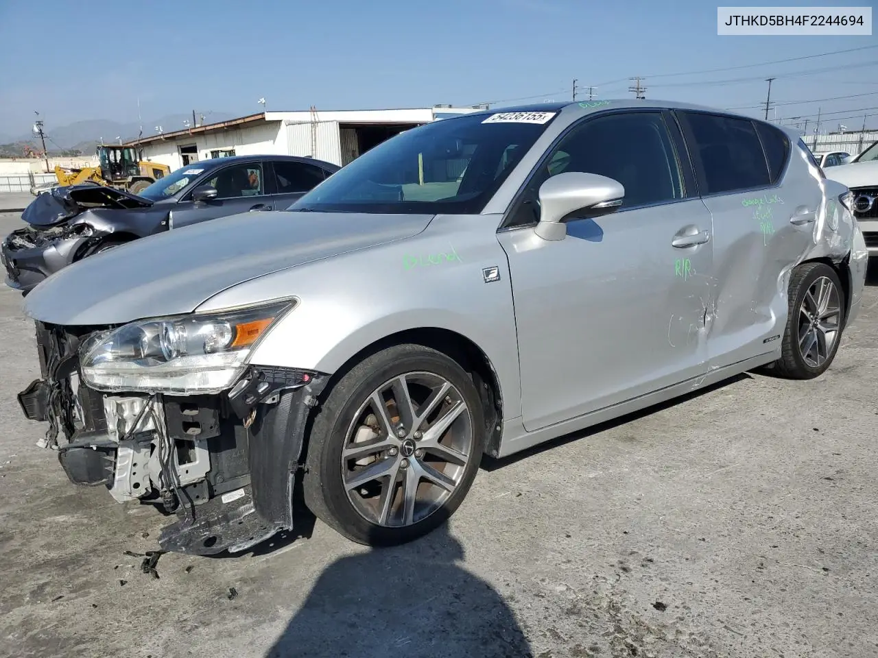 2015 Lexus Ct 200 VIN: JTHKD5BH4F2244694 Lot: 54236155