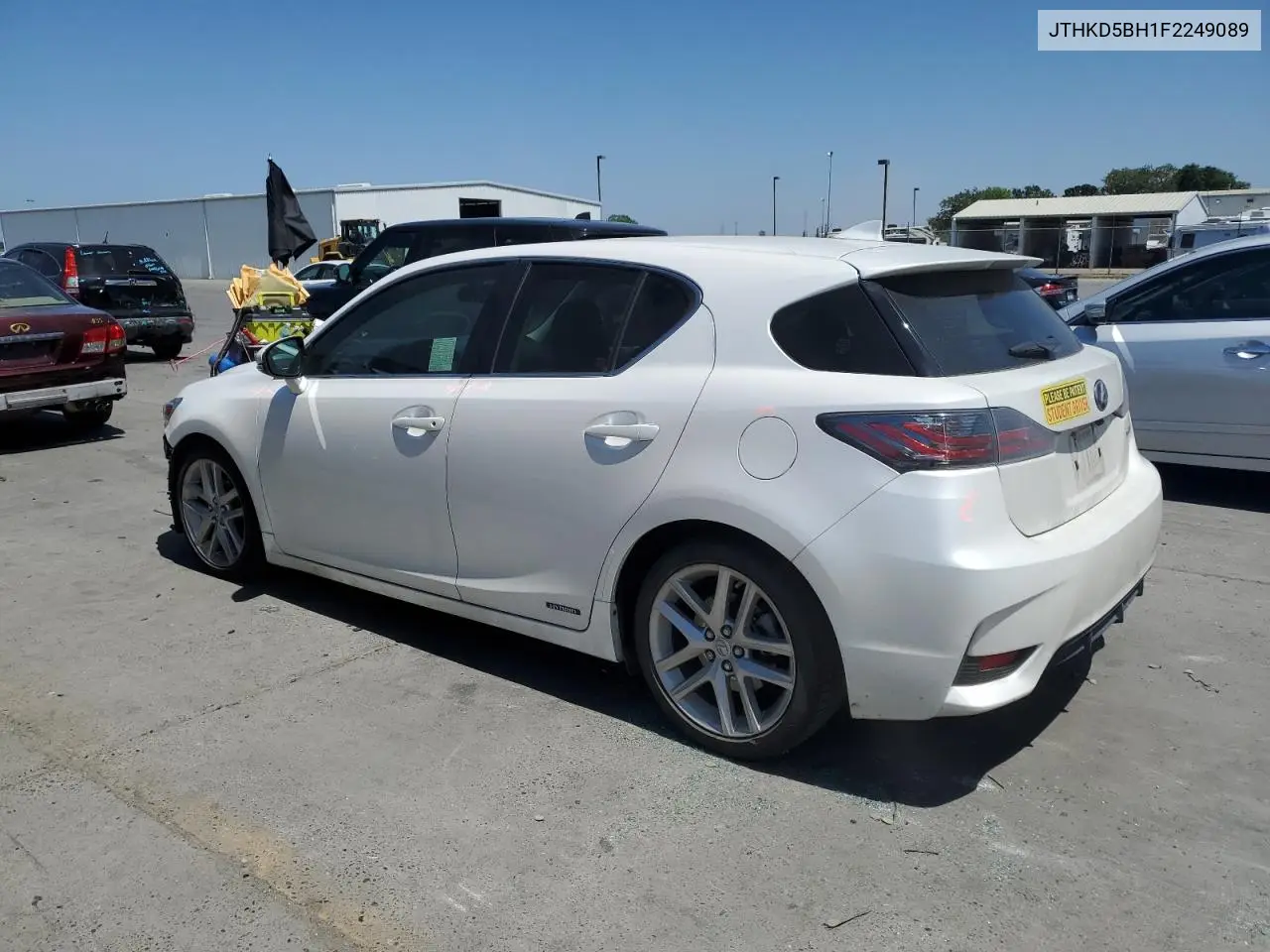 2015 Lexus Ct 200 VIN: JTHKD5BH1F2249089 Lot: 55648725
