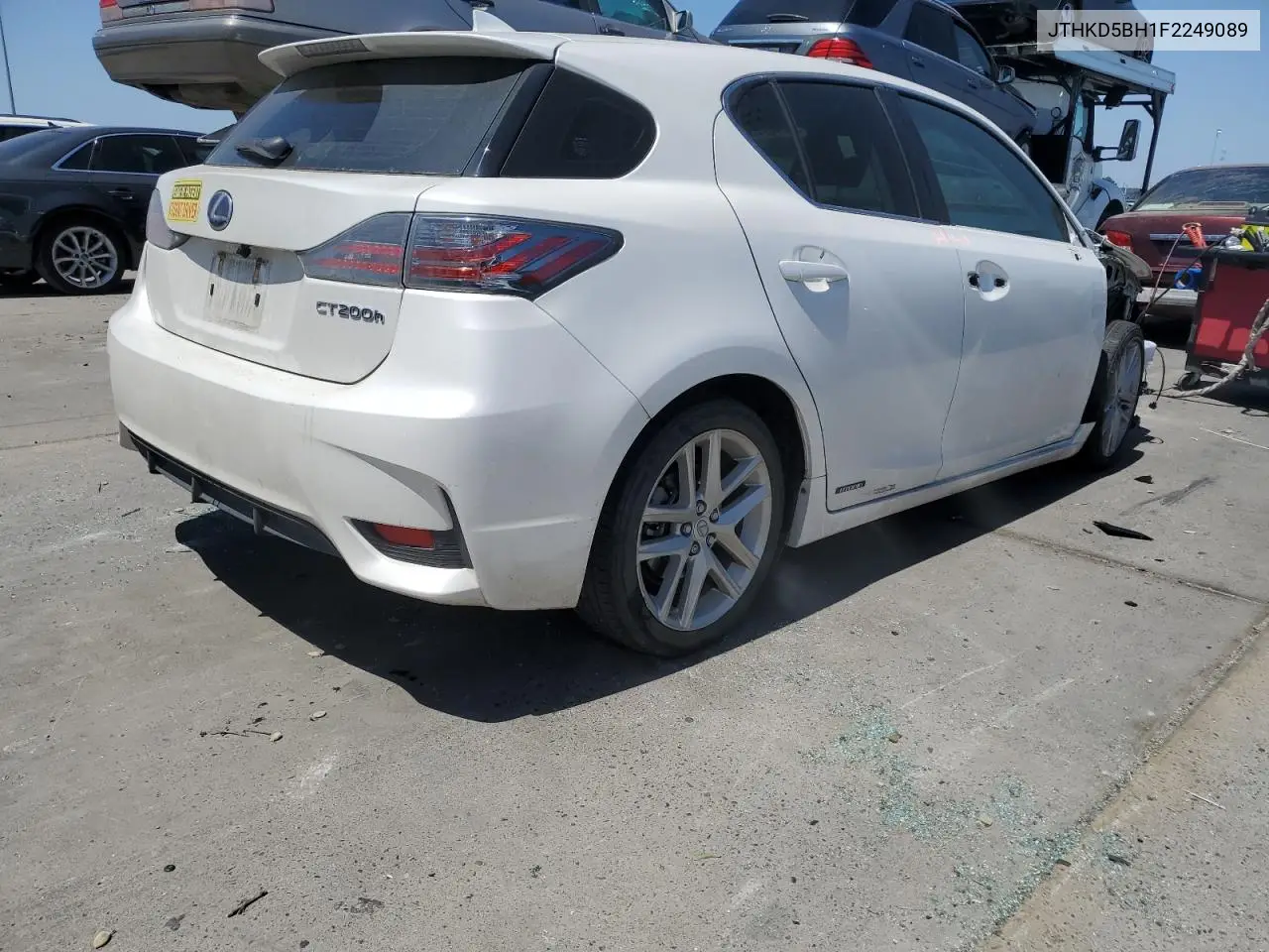 2015 Lexus Ct 200 VIN: JTHKD5BH1F2249089 Lot: 55648725