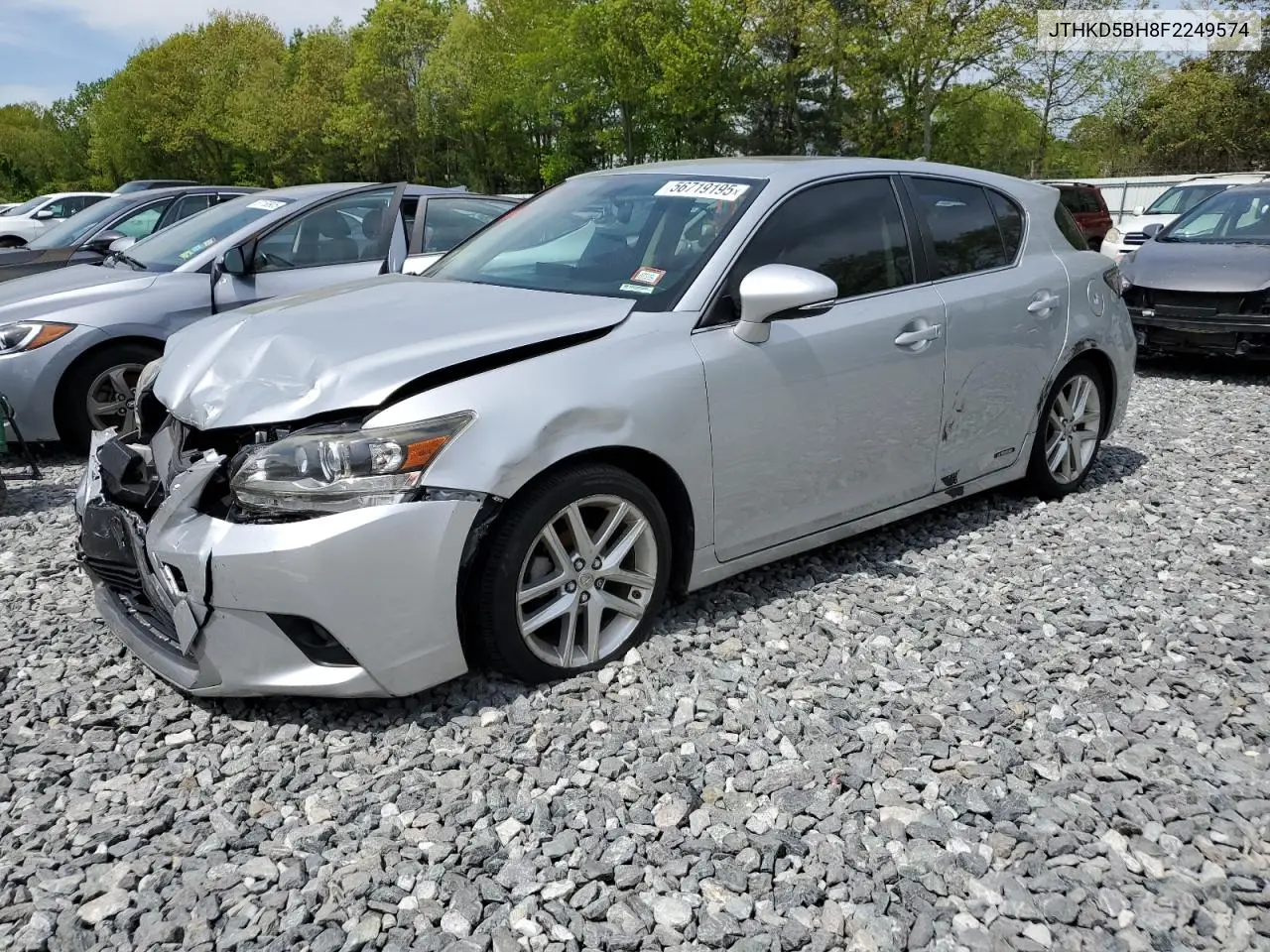 2015 Lexus Ct 200 VIN: JTHKD5BH8F2249574 Lot: 56719195