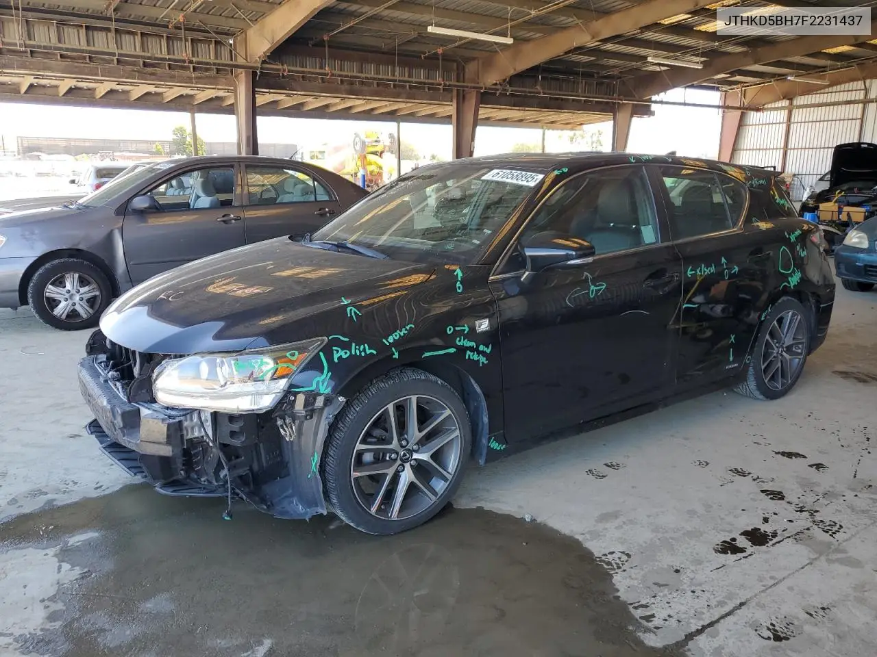 2015 Lexus Ct 200 VIN: JTHKD5BH7F2231437 Lot: 61058895