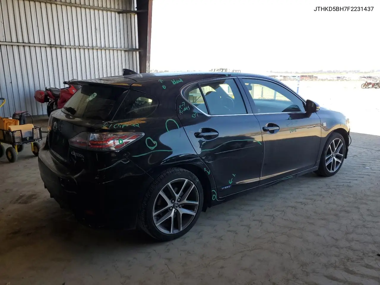 2015 Lexus Ct 200 VIN: JTHKD5BH7F2231437 Lot: 61058895