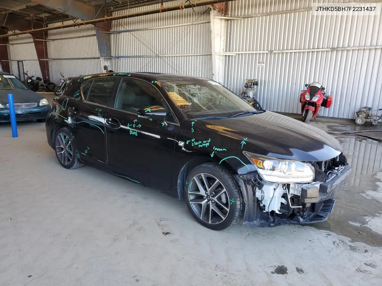 2015 Lexus Ct 200 VIN: JTHKD5BH7F2231437 Lot: 61058895
