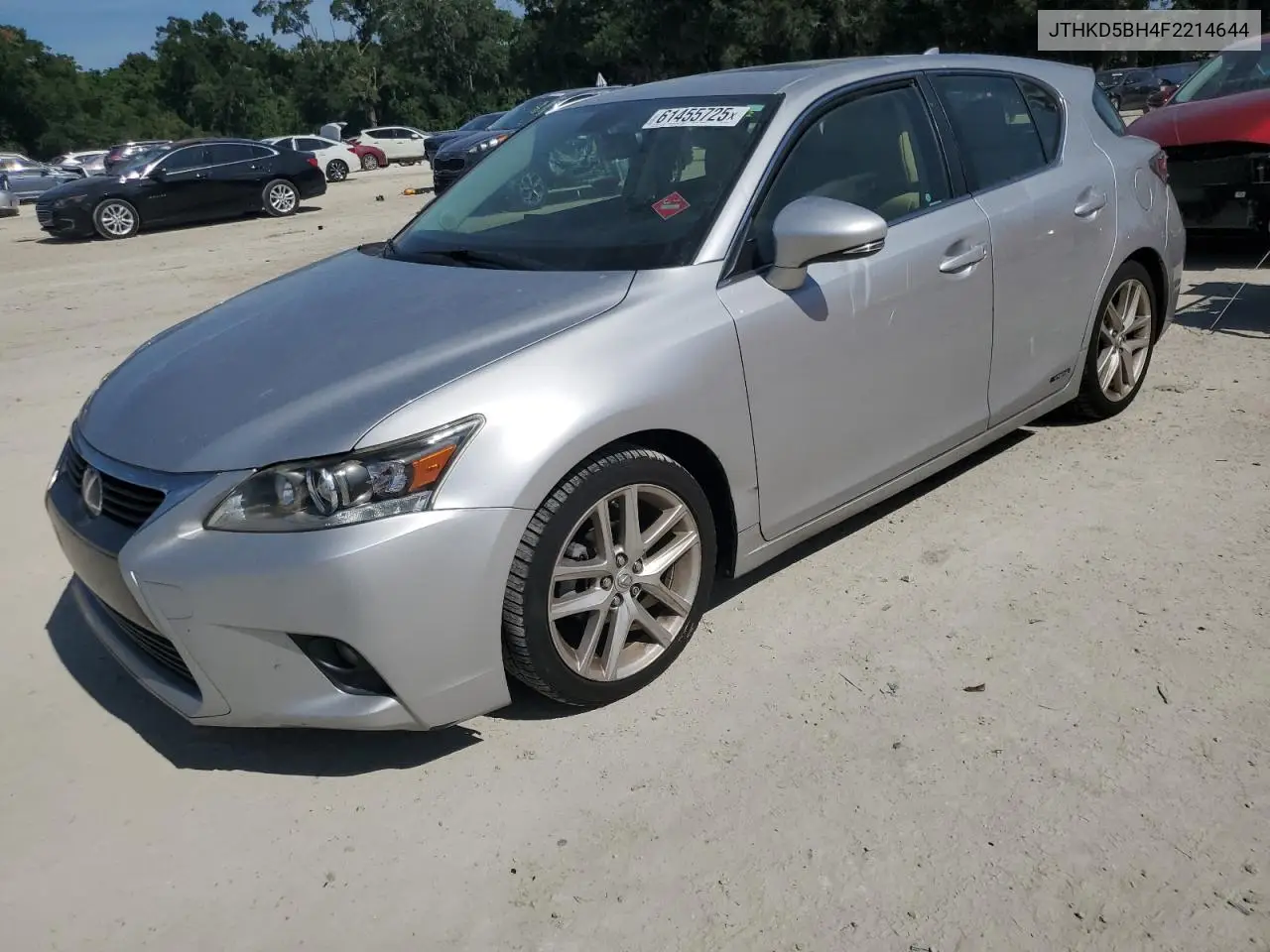 2015 Lexus Ct 200 VIN: JTHKD5BH4F2214644 Lot: 61455725