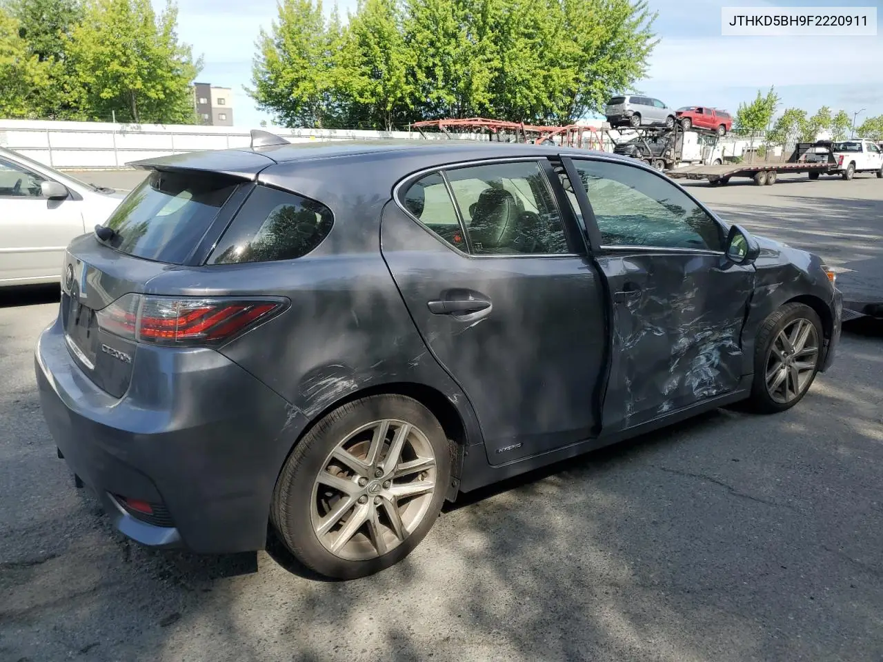 2015 Lexus Ct 200 VIN: JTHKD5BH9F2220911 Lot: 61600975