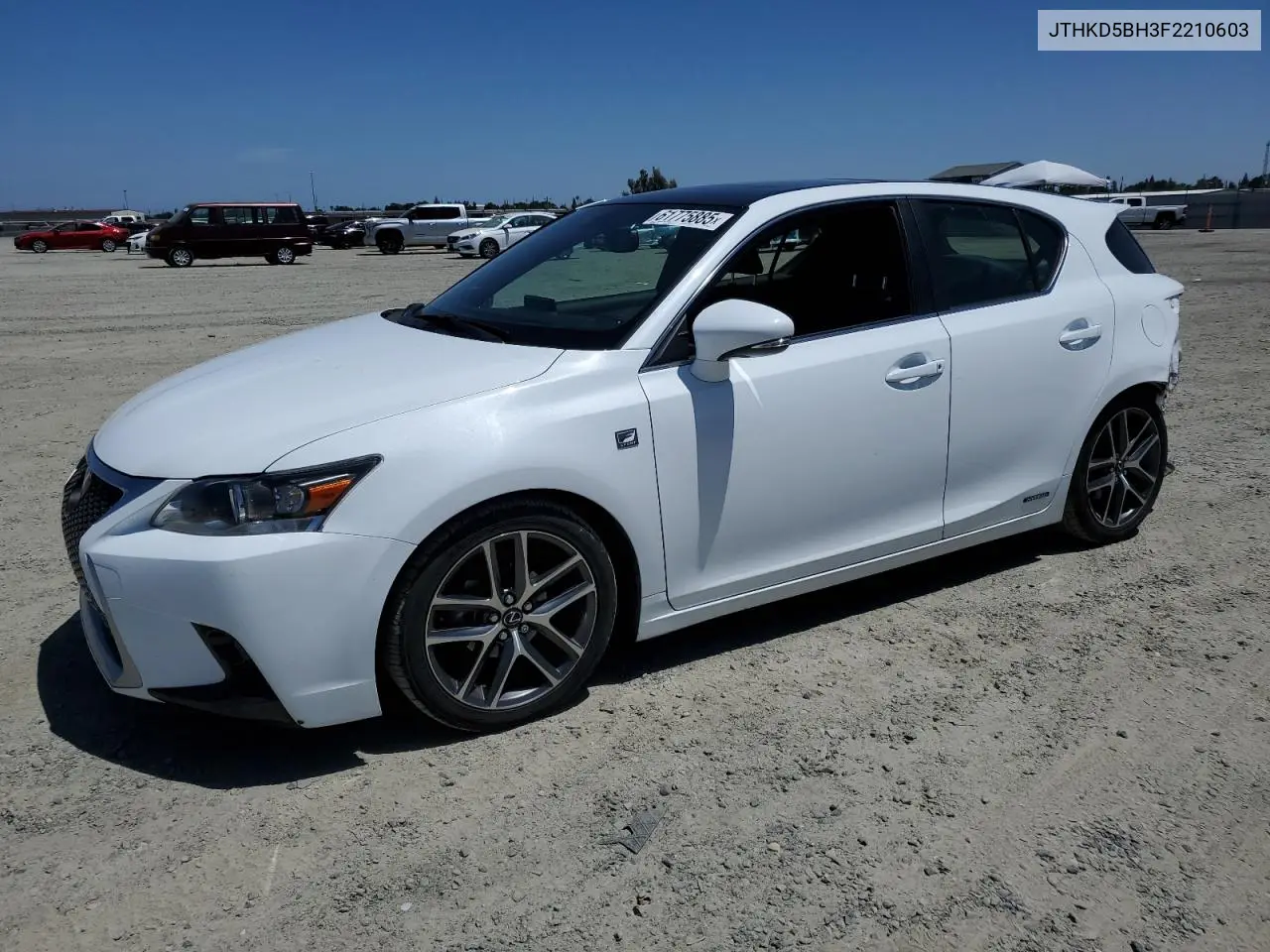 2015 Lexus Ct 200 VIN: JTHKD5BH3F2210603 Lot: 61775885
