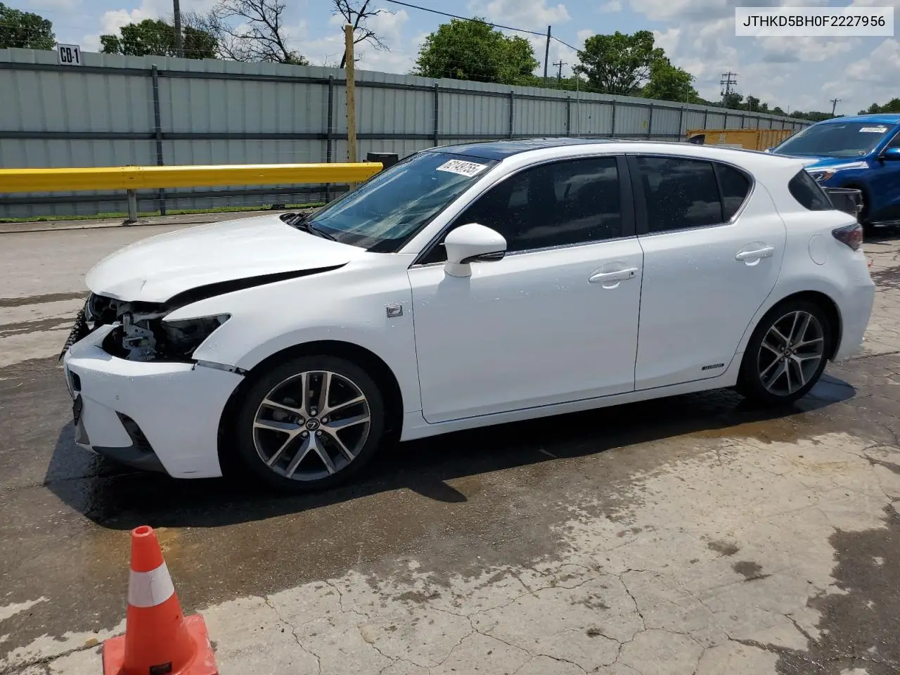 2015 Lexus Ct 200 VIN: JTHKD5BH0F2227956 Lot: 62149755