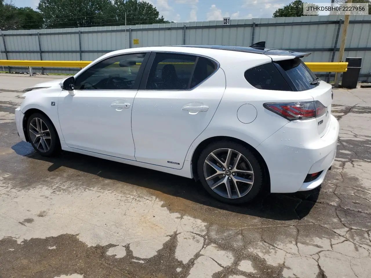 2015 Lexus Ct 200 VIN: JTHKD5BH0F2227956 Lot: 62149755