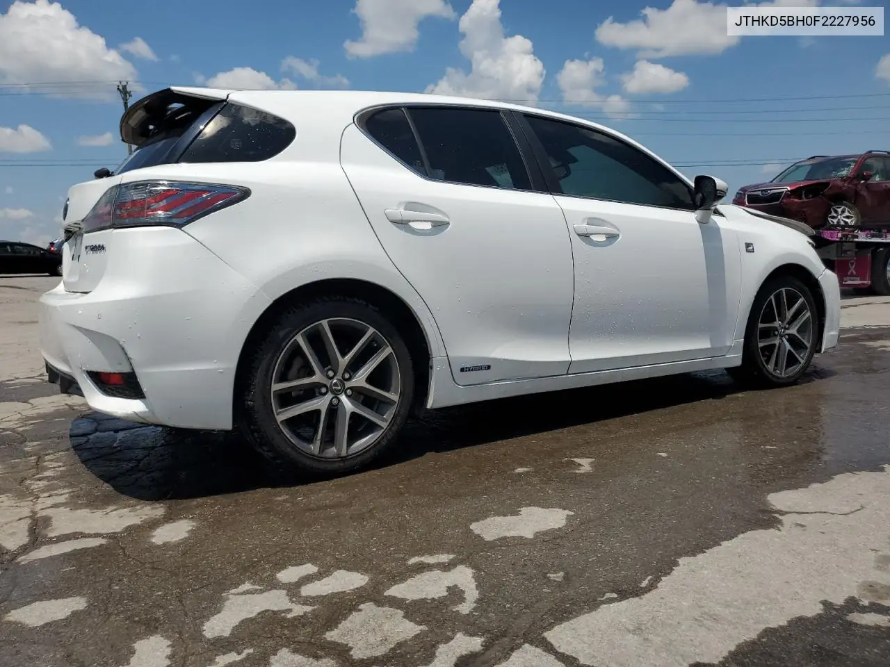 2015 Lexus Ct 200 VIN: JTHKD5BH0F2227956 Lot: 62149755