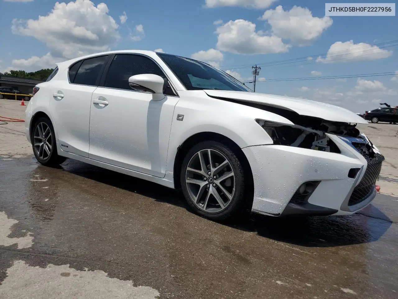 2015 Lexus Ct 200 VIN: JTHKD5BH0F2227956 Lot: 62149755