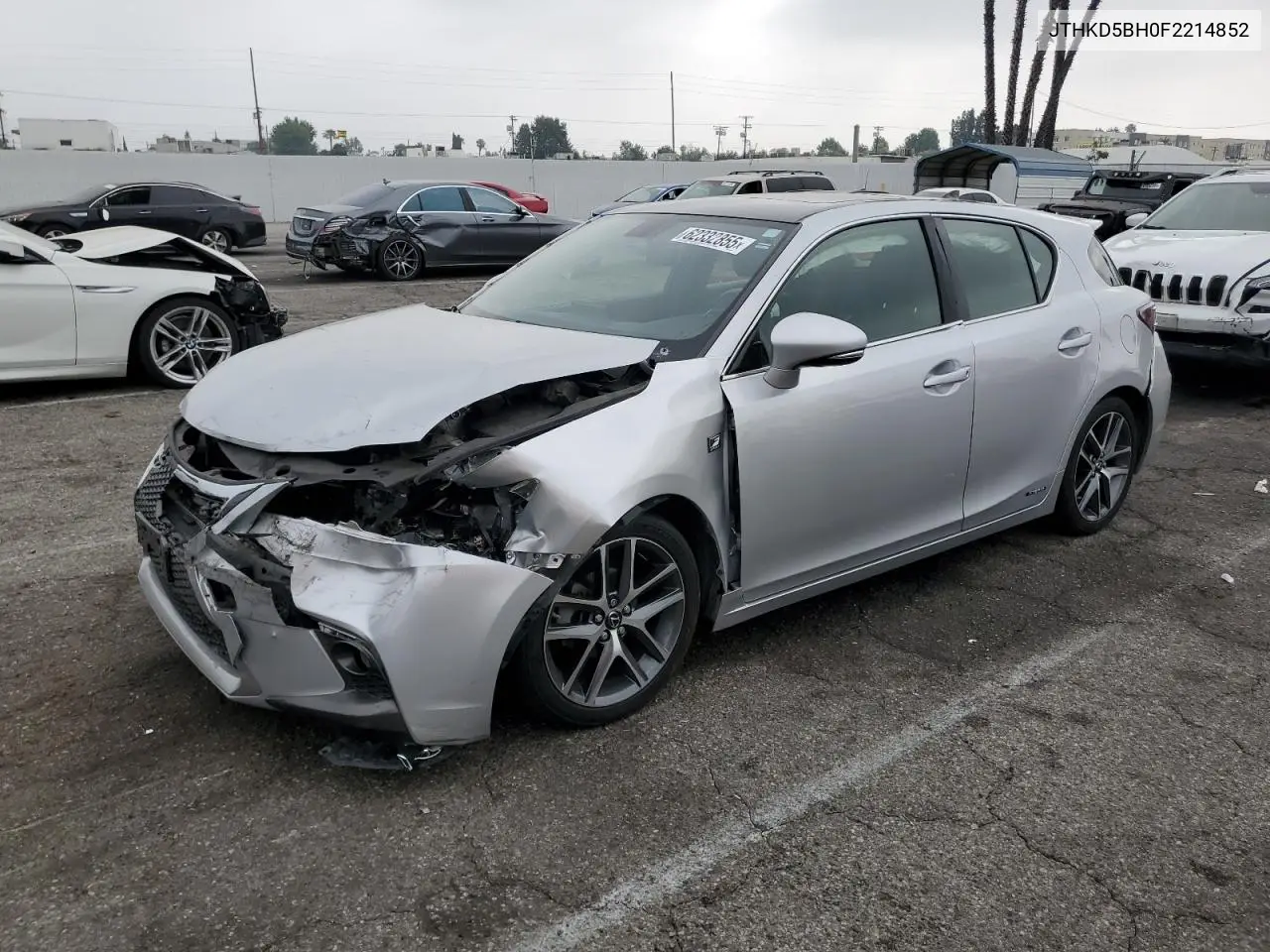 2015 Lexus Ct 200 VIN: JTHKD5BH0F2214852 Lot: 62332855
