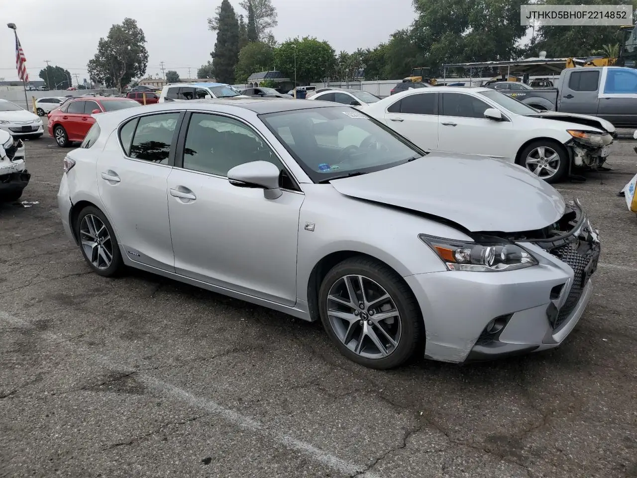 2015 Lexus Ct 200 VIN: JTHKD5BH0F2214852 Lot: 62332855
