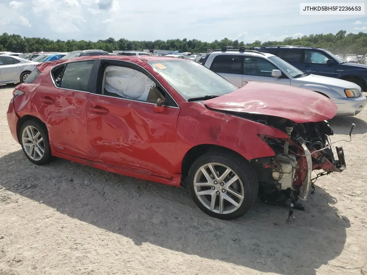 2015 Lexus Ct 200 VIN: JTHKD5BH5F2236653 Lot: 62430355
